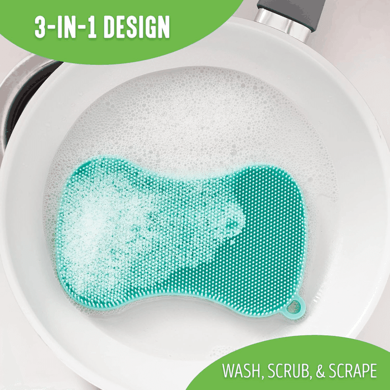 Multipurpose Silicone Holder & Scrubber (2 Pack)