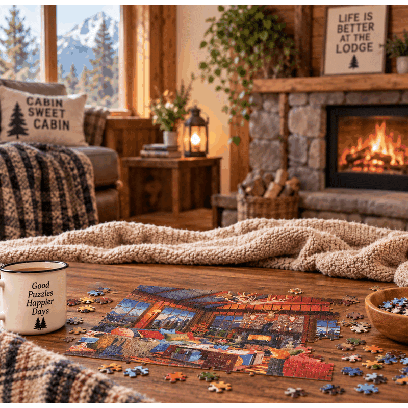 1000 Piece Rustic Puzzle (3 Pack)