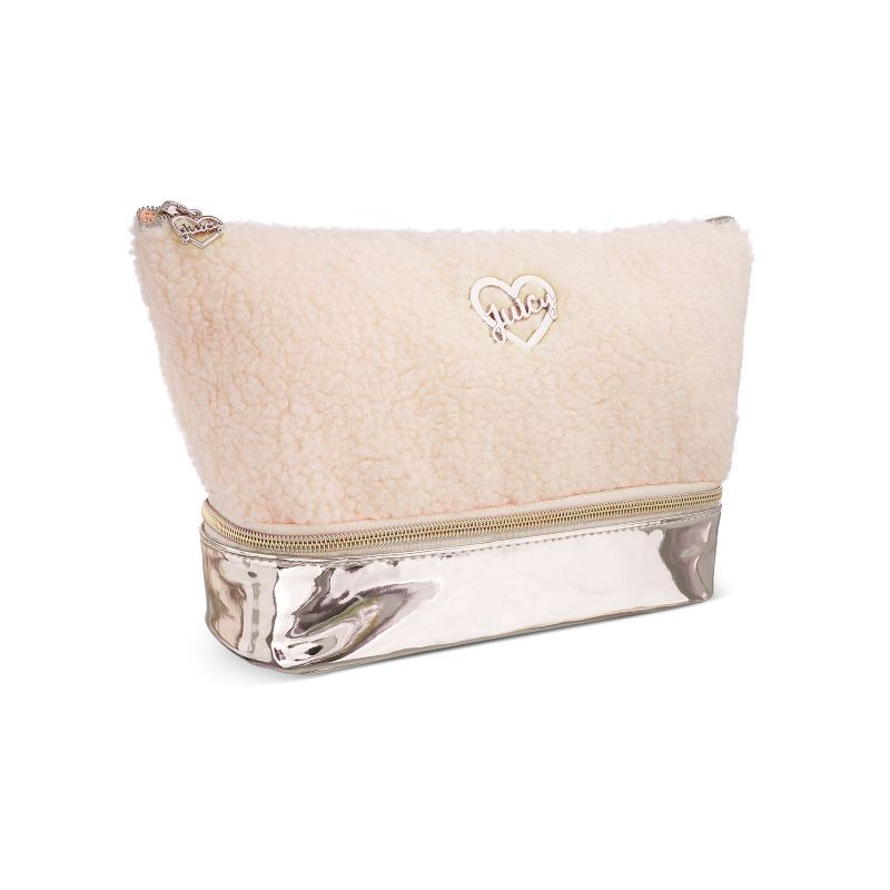 Sherpa Top Zip Cosmetic Bag
