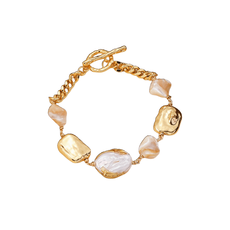 Freshwater Pearl Gold Bracelet