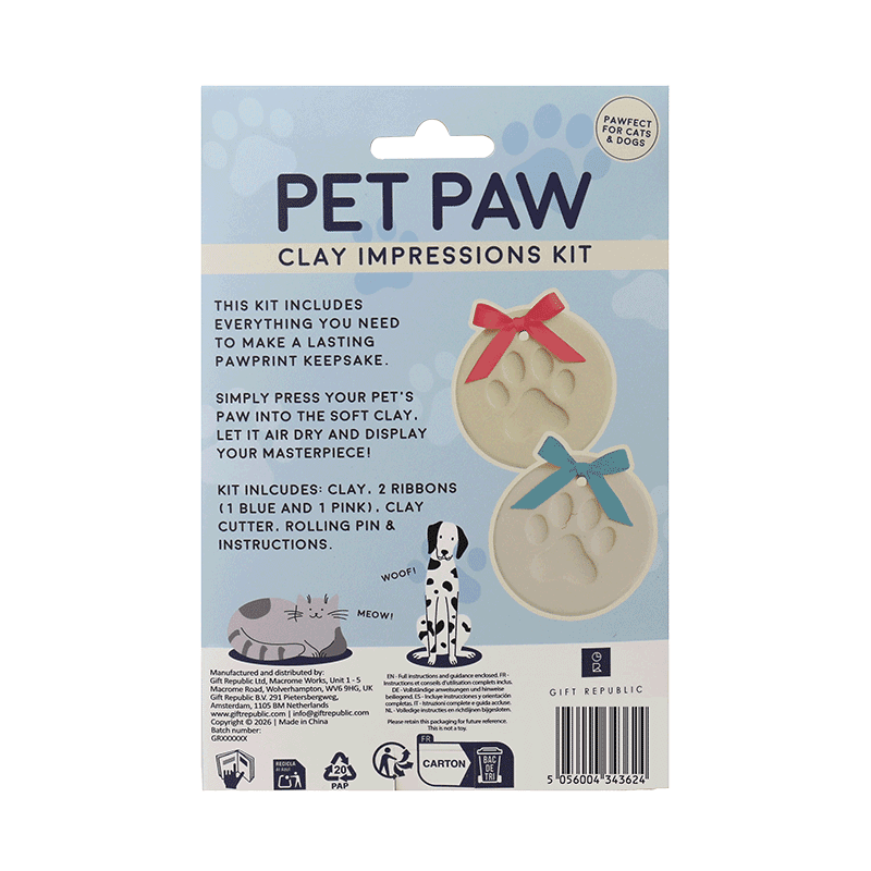 Pet Paw Clay Impressions Kit