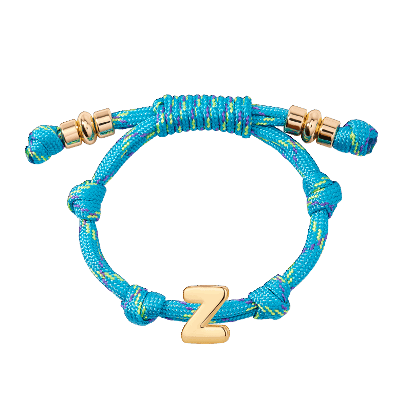 Venice Turquoise Initial Bracelet