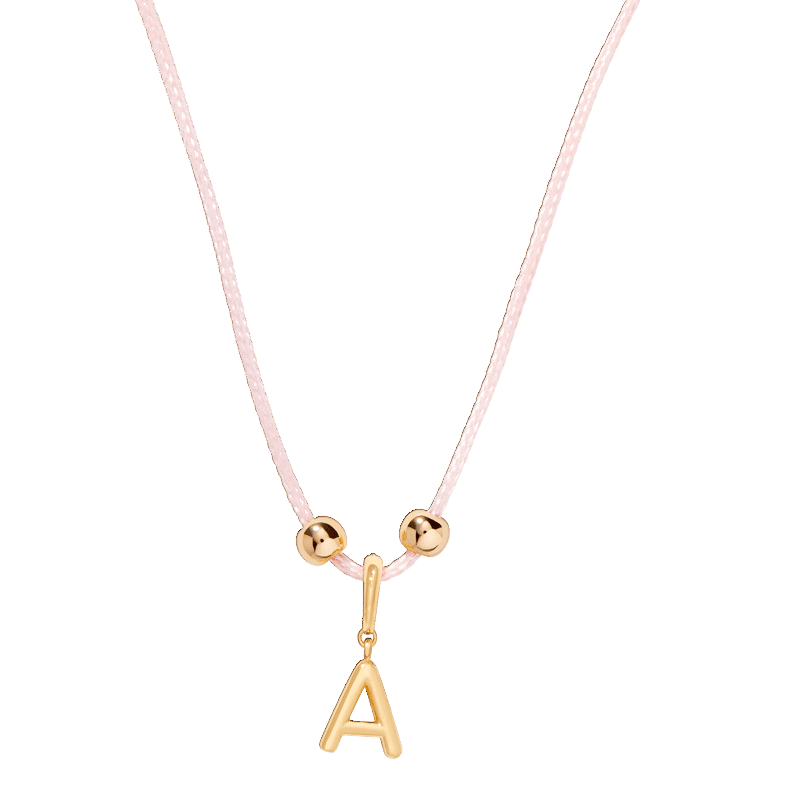 Laguna Blush Initial Necklace