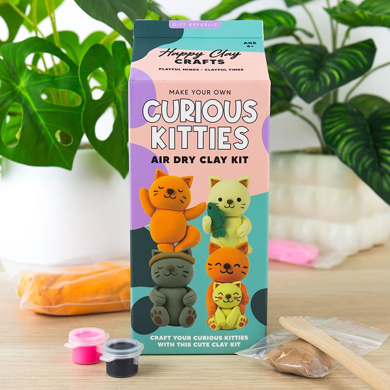 Curious Kitties Air Dry Clay Kit