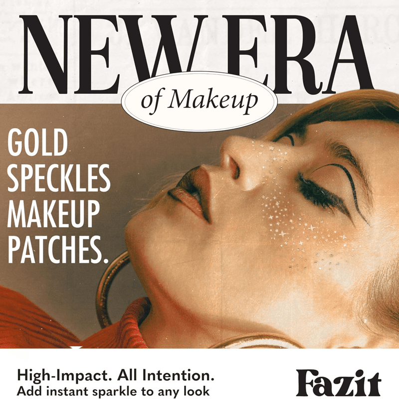 Gold Glitter Freckles Makeup Patches
