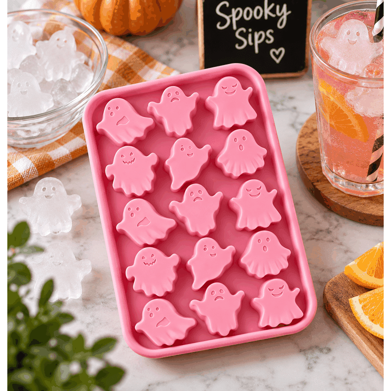 Silicone Halloween Ice Cube Mold Tray