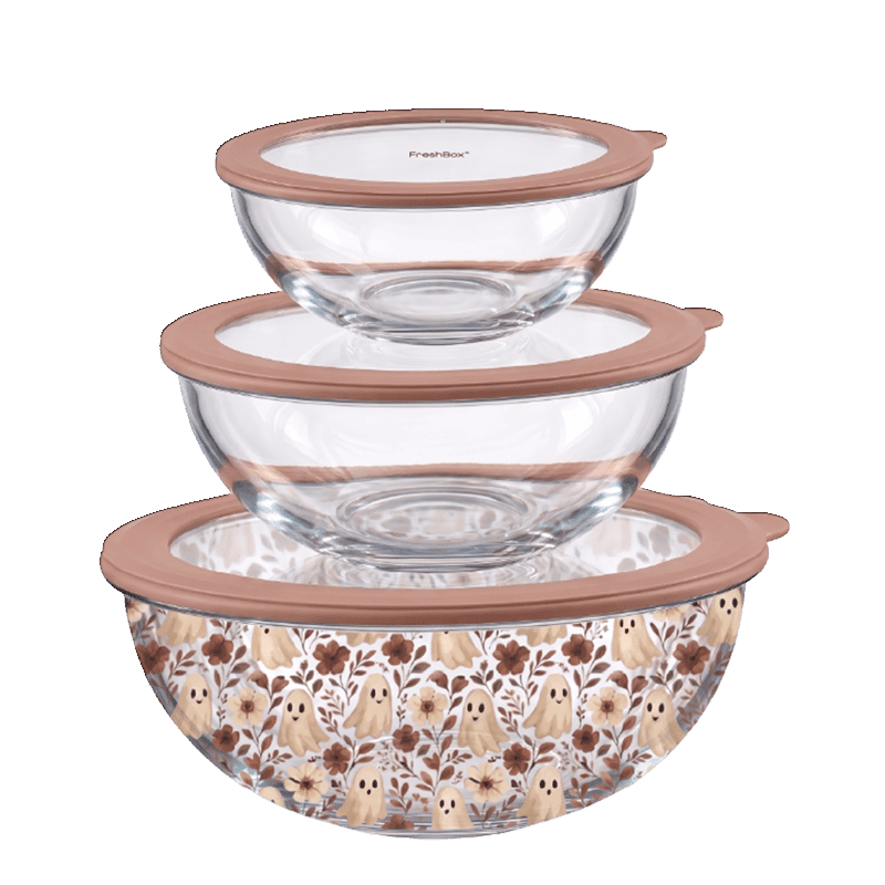 Glass Mixing Bowl Set 6PC