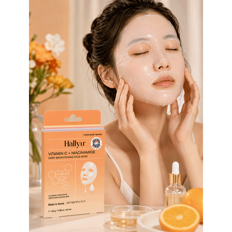 Deep Brightening Face Sheet Masks (7 Pack)