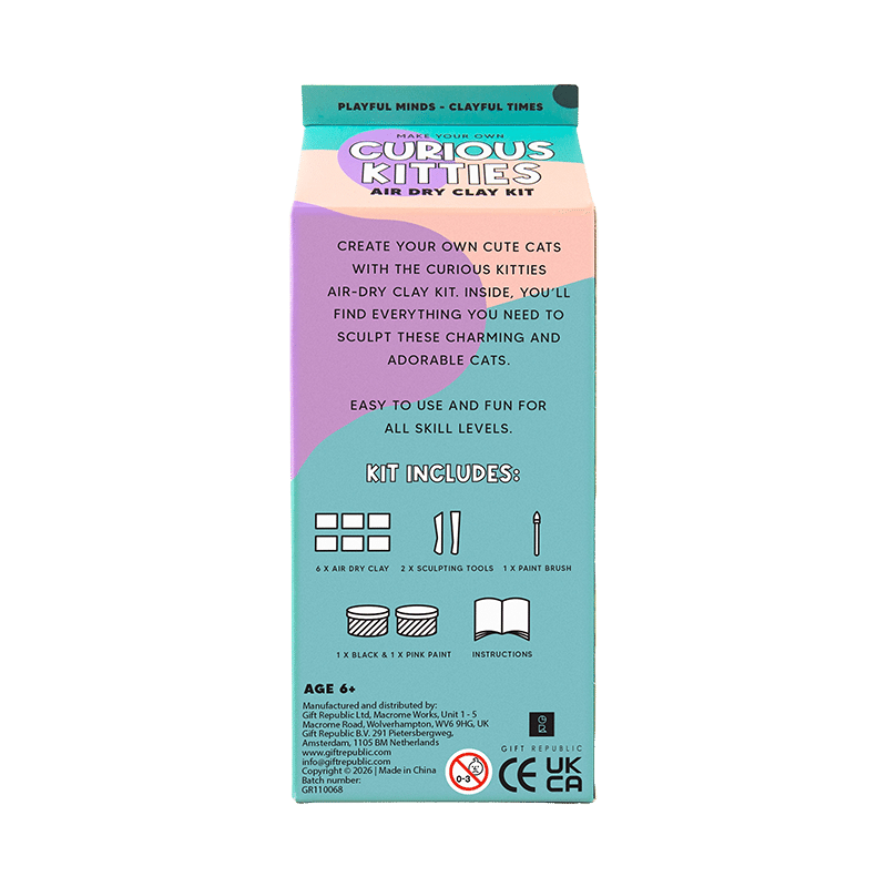 Curious Kitties Air Dry Clay Kit