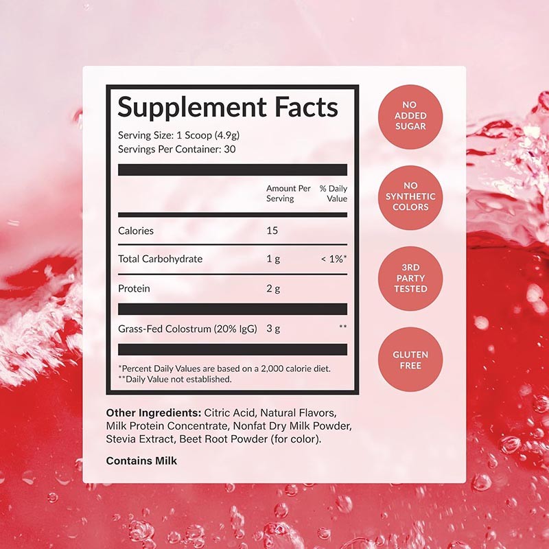 Colostrum Raspberry Lemon