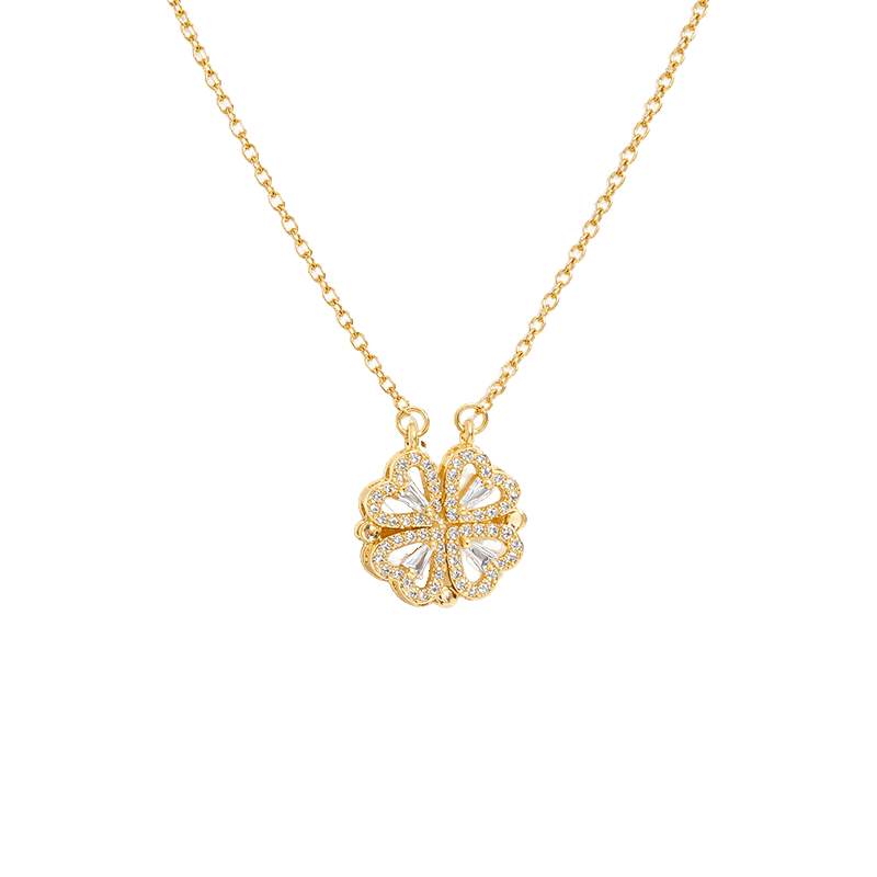 4 Leaf Clover Titanium Necklace