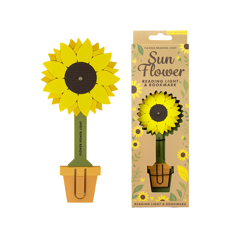Sunflower Reading Light and Bookmark