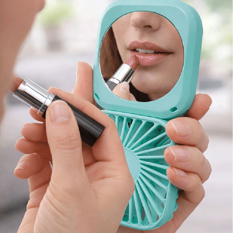 Handheld Makeup Setting Travel Fan