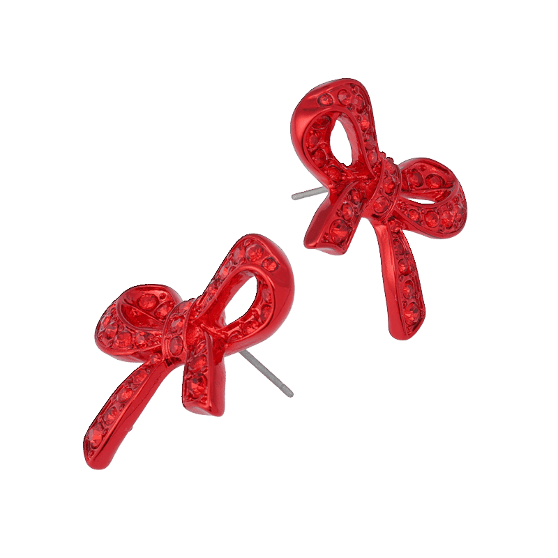 BJ ER Pave Bow Stud