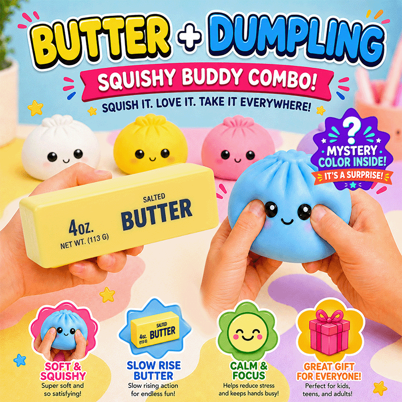 Butter & Dumpling Mystery Squishy