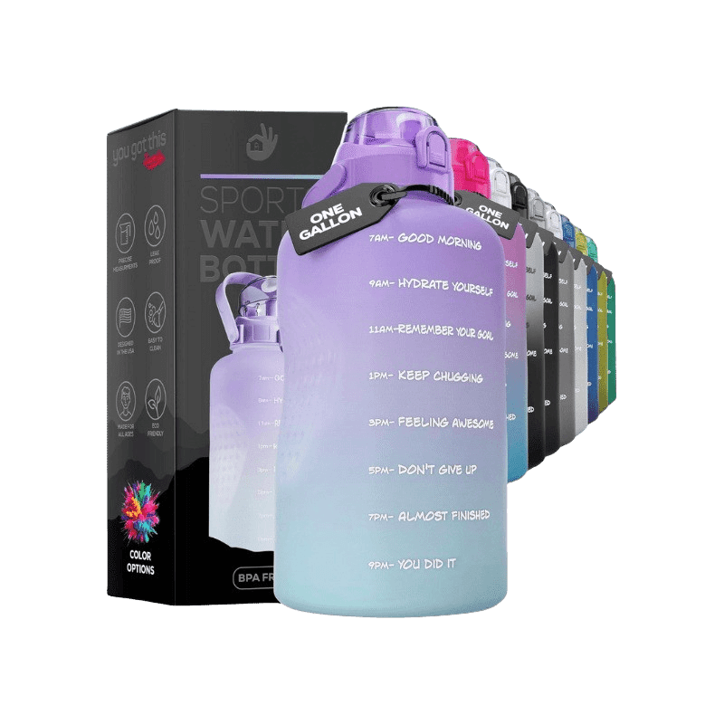 1 Gallon Motivational Hydration Bottle