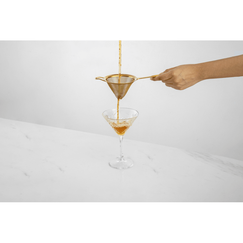 Fine Mesh Strainer Gold