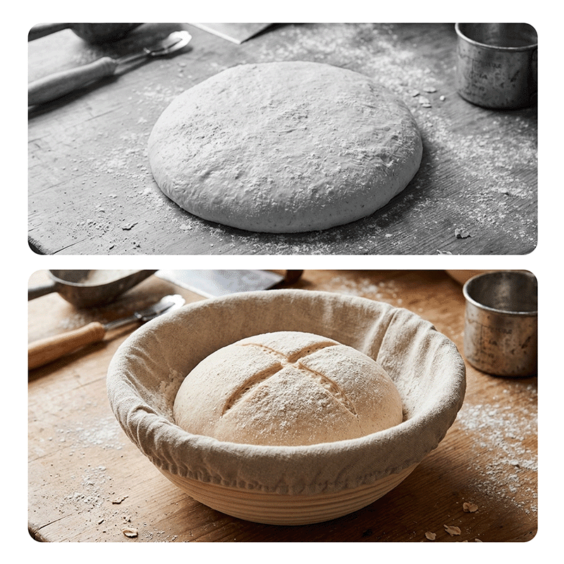 Round Bread Proofing Bannetons with Liners (2 Pack)