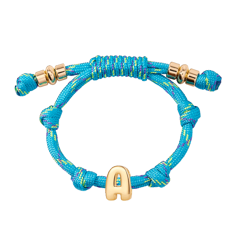 Venice Turquoise Initial Bracelet