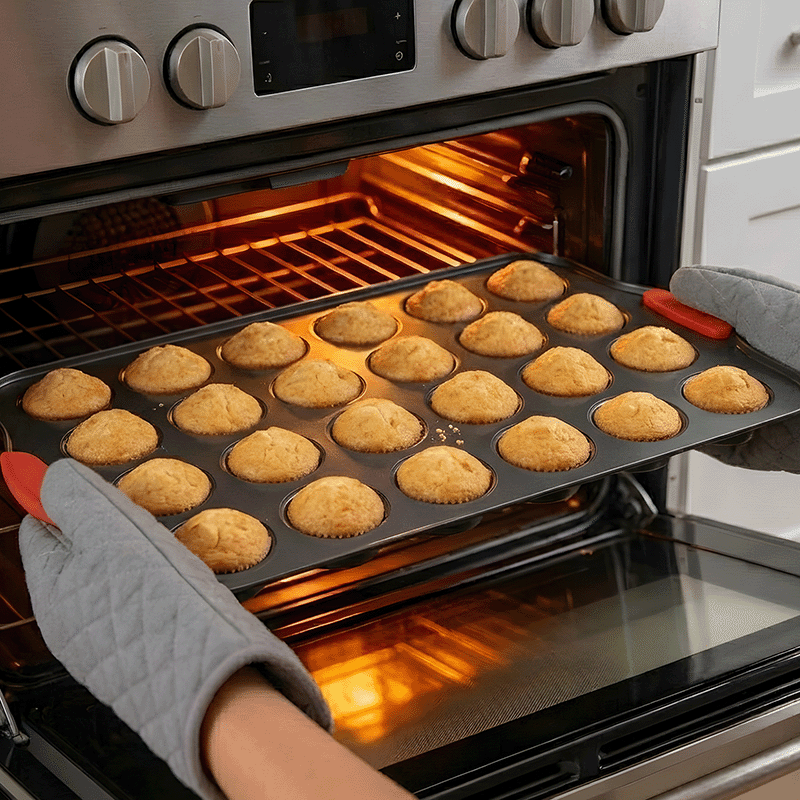 24 Cup Ceramic Mini Muffin Pans (2 Pack)
