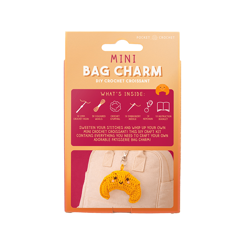 Mini Bag Charm Croissant