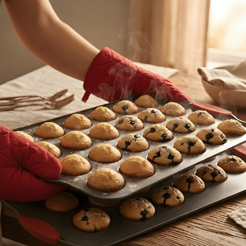 24 Cup Ceramic Mini Muffin Pans (2 Pack)