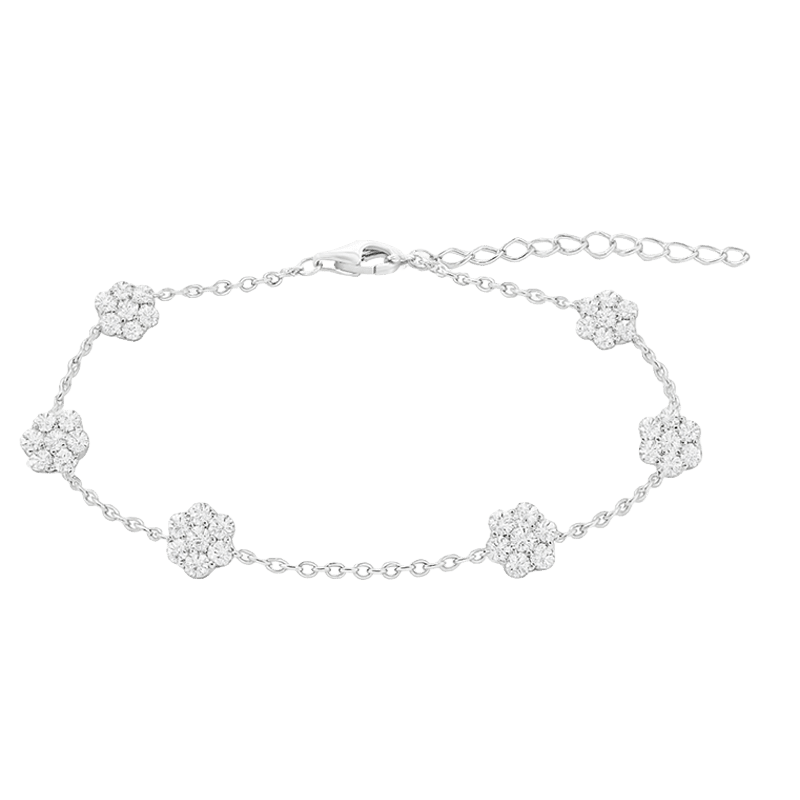 Floral Crystal Bracelet