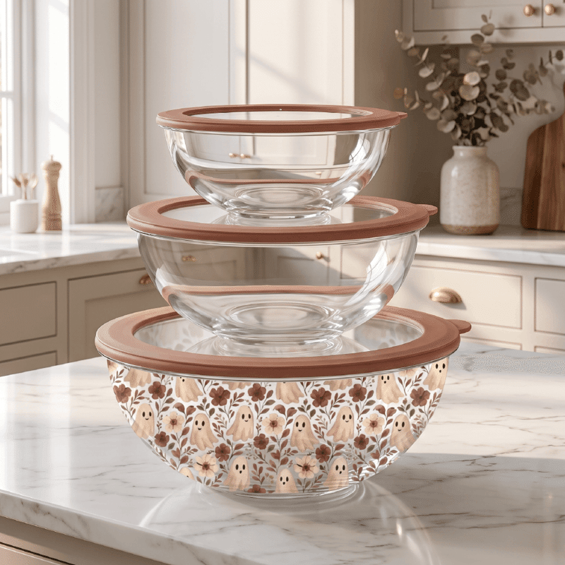 Glass Mixing Bowl Set 6PC