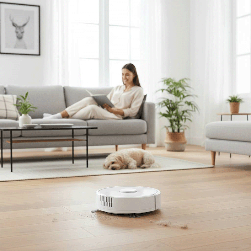 Rechargeable Floor & Carpet Sweeper Robot Vacuum