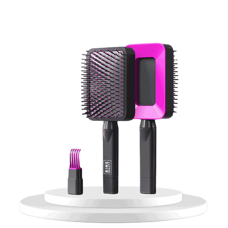 Self-Cleaning Hair Brush with Scraper