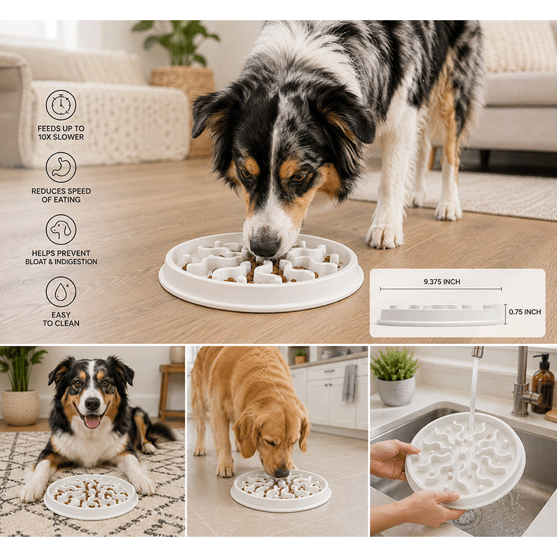 Slow Feeder Dog Bowl (2 Pack)